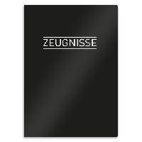 itenga Zeugnismappe A4 Kunststoff Sichtbuch schwarz