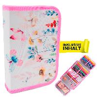 itenga Sch�ler-Etui M�ppchen Schmetterling 28 teilig (ge...