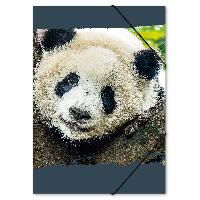ITENGA Gummizugmappe Zeichenmappe A3 Karton Motiv Panda