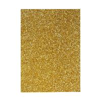 Glitzer Moosgummi Platte - DIN A4 - GOLD - 1 Bogen 406836