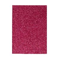 Glitzer Moosgummi Platte - DIN A4 - MAGENTA / PINK - 1 B...