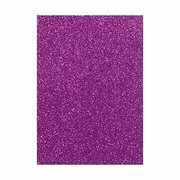 Glitzer Moosgummi Platte - DIN A4 - LILA - 1 Bogen 406843