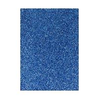 Glitzer Moosgummi Platte - DIN A4 - BLAU - 1 Bogen 406846
