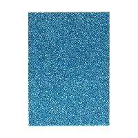 Glitzer Moosgummi Platte - DIN A4 - HELLBLAU - 1 Bogen 4...