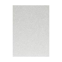 Glitzer Moosgummi Platte - DIN A4 - WEISS - 1 Bogen 406853