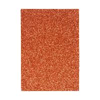 Glitzer Moosgummi Platte - DIN A4 - ORANGE - 1 Bogen