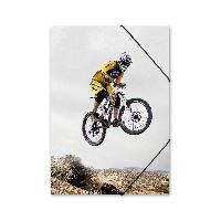 ITENGA Gummizugmappe Sammelmappe A4 Karton Motiv Downhill