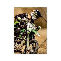 ITENGA Gummizugmappe Sammelmappe A4 Karton Motiv Motocross