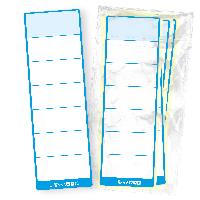 itenga 50x Ordnerschild BLAU Aufkleber aus Haftpapier 6,...