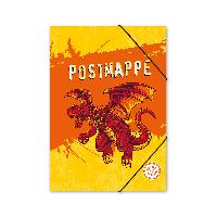 itenga Postmappe Gummizugmappe  A4 Motiv Drache