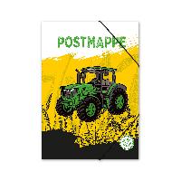 itenga Postmappe Gummizugmappe  A4 Motiv Traktor