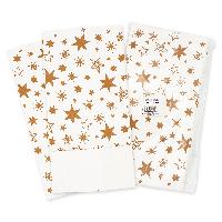 itenga 24er Set Bodenbeutel wei� mit goldenen Sternen - ...