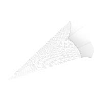 3D Color Schult�ten Bastelwellpappe 68CM WEISS - Schult�...