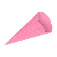 3D Color Schult�ten Bastelwellpappe 68CM ROSA - Schult�t...