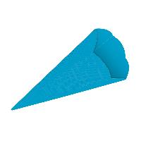 3D Color Schult�ten Bastelwellpappe 68CM CALIFORNIA BLAU...