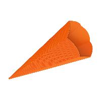 3D Color Schult�ten Bastelwellpappe 68CM ORANGE - Schult...