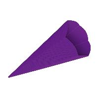 3D Color Schult�ten Bastelwellpappe 68CM LILA - Schult�t...