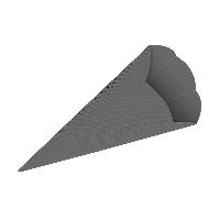 3D Color Schult�ten Bastelwellpappe 68CM DUNKELGRAU - Sc...
