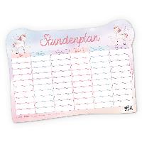 itenga Stundenplan magnetisch Motiv Einhorn 31 x 22,5cm