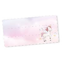 itenga 40x Buchetiketten Einhorn  9x4,5cm Namensetikette...