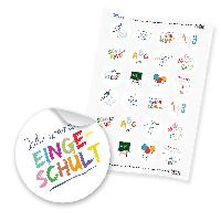24 x itenga Sticker �Schulanfang� (Motiv 228) wei�