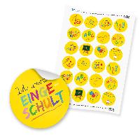 24 x itenga Sticker �Schulanfang� (Motiv 229) gelb