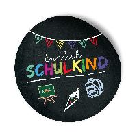 itenga 24x Sticker Endlich Schulkind schwarz - Schulanfang