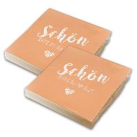 itenga 40x Serviette Sch�n dass du da bist apricot