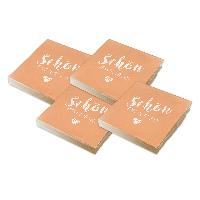itenga 80x Serviette Sch�n dass du da bist apricot