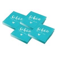 itenga 80x Serviette Sch�n dass du da bist t�rkisblau aq...