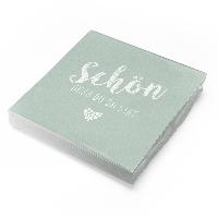 itenga 20x Serviette Sch�n dass du da bist eukalyptus (P...