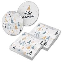 itenga 40x Serviette Weihnachten B�ume mit 40x Bierdecke...