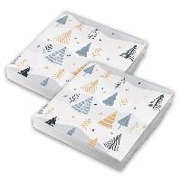 itenga 40x Serviette Weihnachten B�ume - Winterlandschaf...