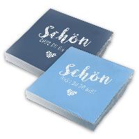itenga 40x Serviette Sch�n dass du da bist (20x hellblau...
