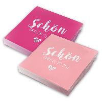 itenga 40x Serviette Sch�n dass du da bist (20x pink - 2...
