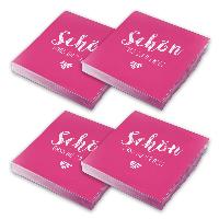 itenga 80x Serviette Sch�n dass du da bist fuchsia pink ...