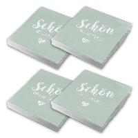itenga 80x Serviette Sch�n dass du da bist eukalyptus Set