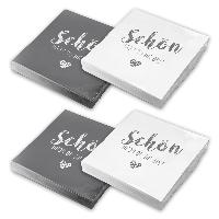 itenga 80x Serviette Sch�n dass du da bist (40x taubengr...