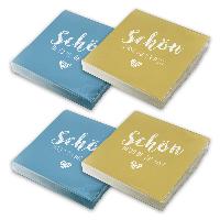 itenga 80x Serviette Sch�n dass du da bist (40x nordic b...