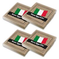 itenga 80x Serviette Italienisch Buon Apetito Set