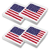 itenga 80x Serviette USA - Amerika Set