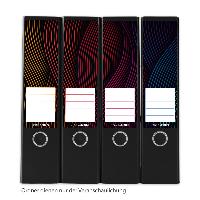 itenga 12er Set Ordneretiketten als Panorama Motiv Welle...