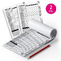 itenga W�rfelspiel-Block DIN A5 50Blatt - 2 Bl�cke