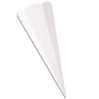 Schult�ten-Zuschnitt 6-eckig, 68cm WEISS - Schult�ten Ro...