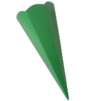Schult�ten-Zuschnitt 6-eckig, 68cm GR�N - Schult�ten Roh...