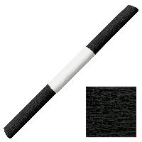 1x Feinkrepp SCHWARZ 50x250cm Rolle (Nr. 199)
