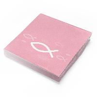 itenga Servietten Fisch ROSA Wei� 30 x 30 cm 3-lagig 20 ...