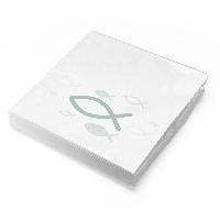 itenga Servietten Fisch WEI� Eukalyptus 30 x 30 cm 3-lag...