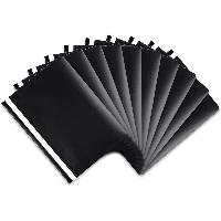10x itenga Schnellhefter, DIN A4, PP, SCHWARZ