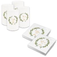 itenga 6x Windlicht + 40x Servietten - Fisch - Sch�n das...